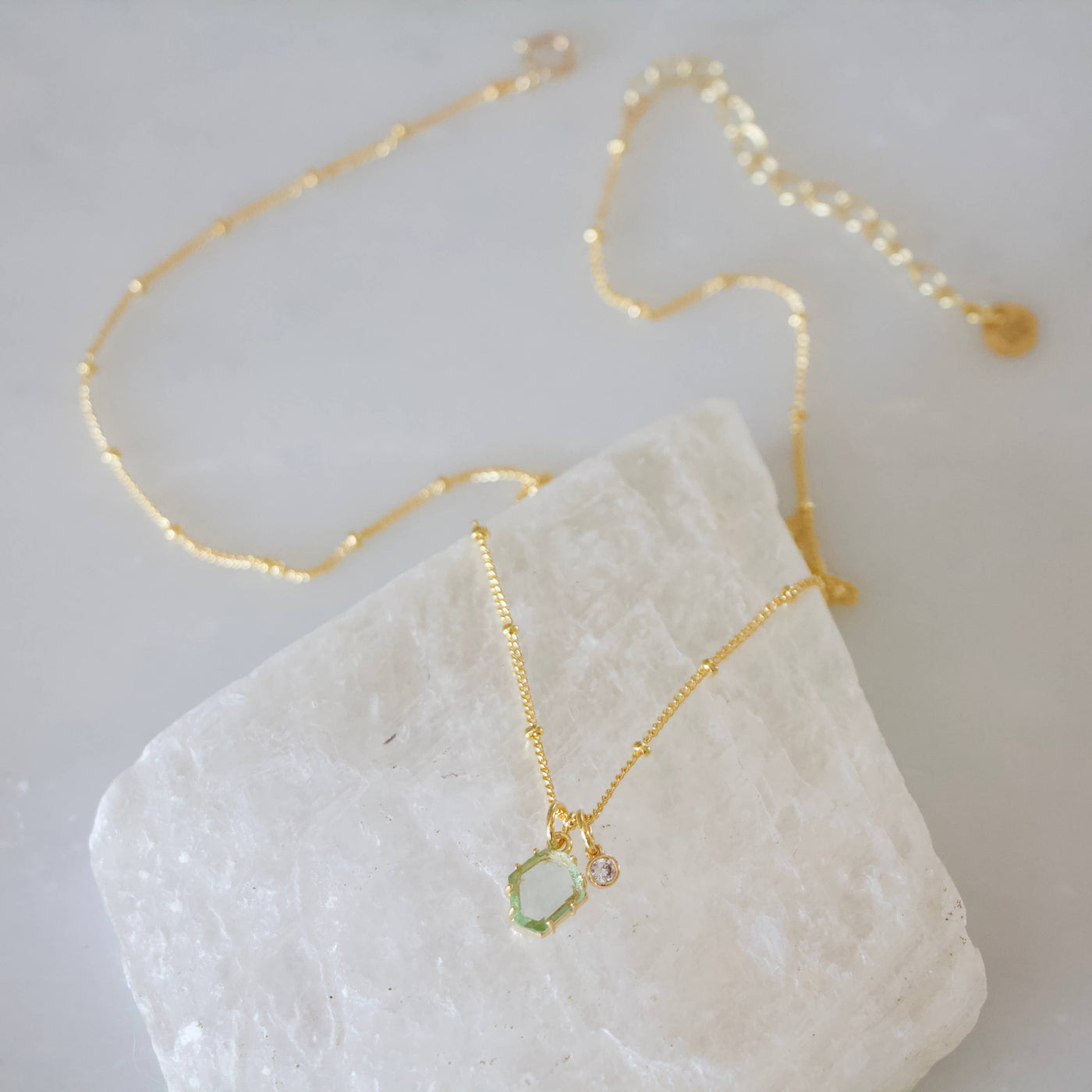 Green Erinite  Necklace 