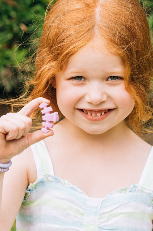 TELETIES - Classic Hair Clip | Tiny | Springtime Sparkle