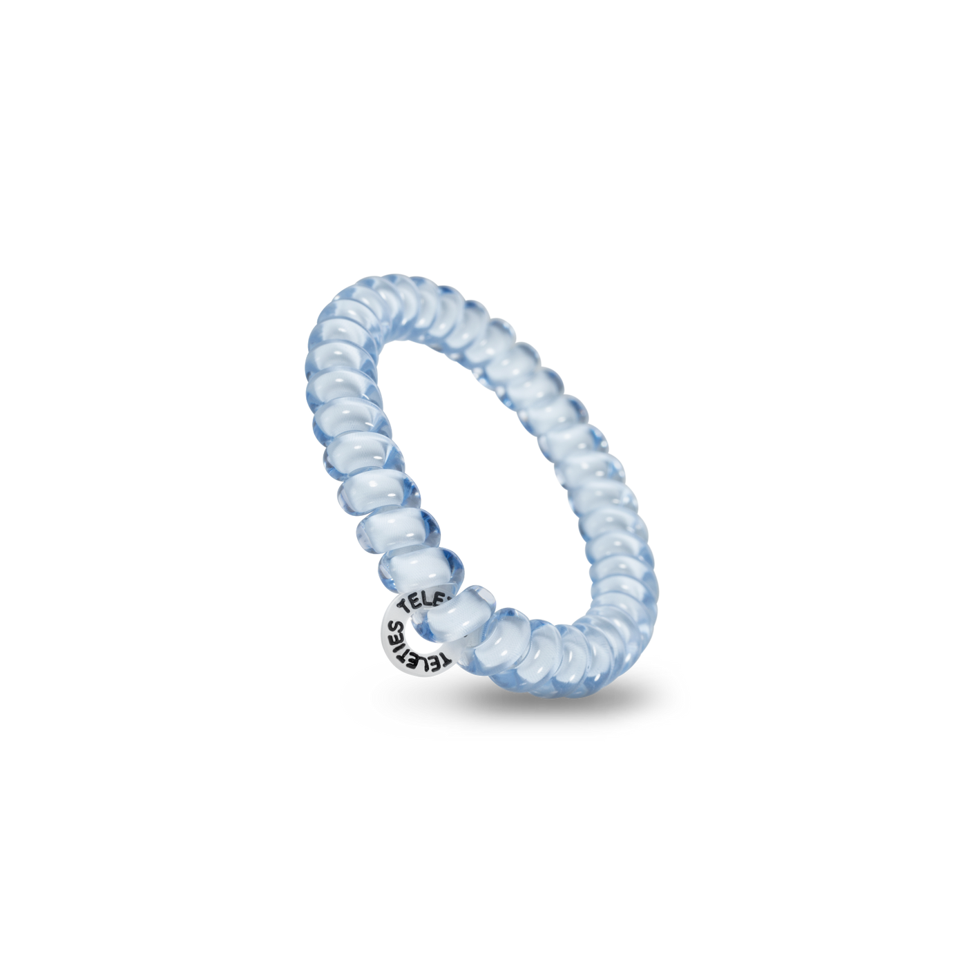 TELETIES - Spiral Hair Coils | Small | Washed Denim Hair Ties