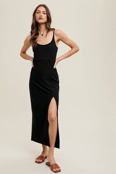 Hannah Midi Dress with Tie Back