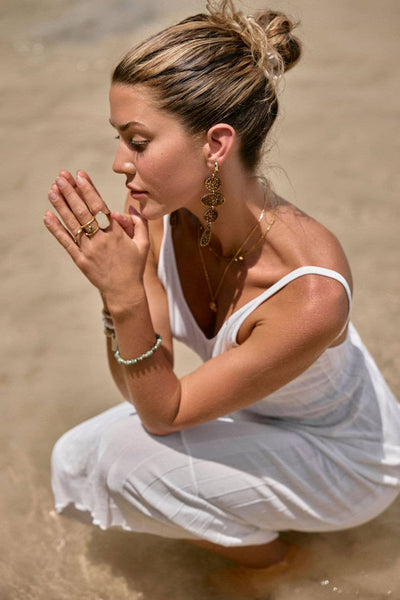 Cecelia Designs Jewelry - Genuine Gemstone and Gold Spacer Bead Bracelets