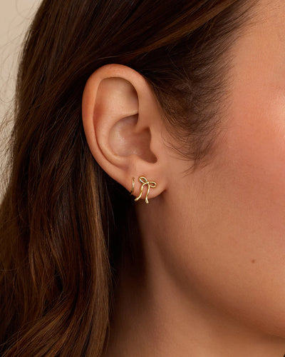 gorjana : Bow Stud Earring - Gold