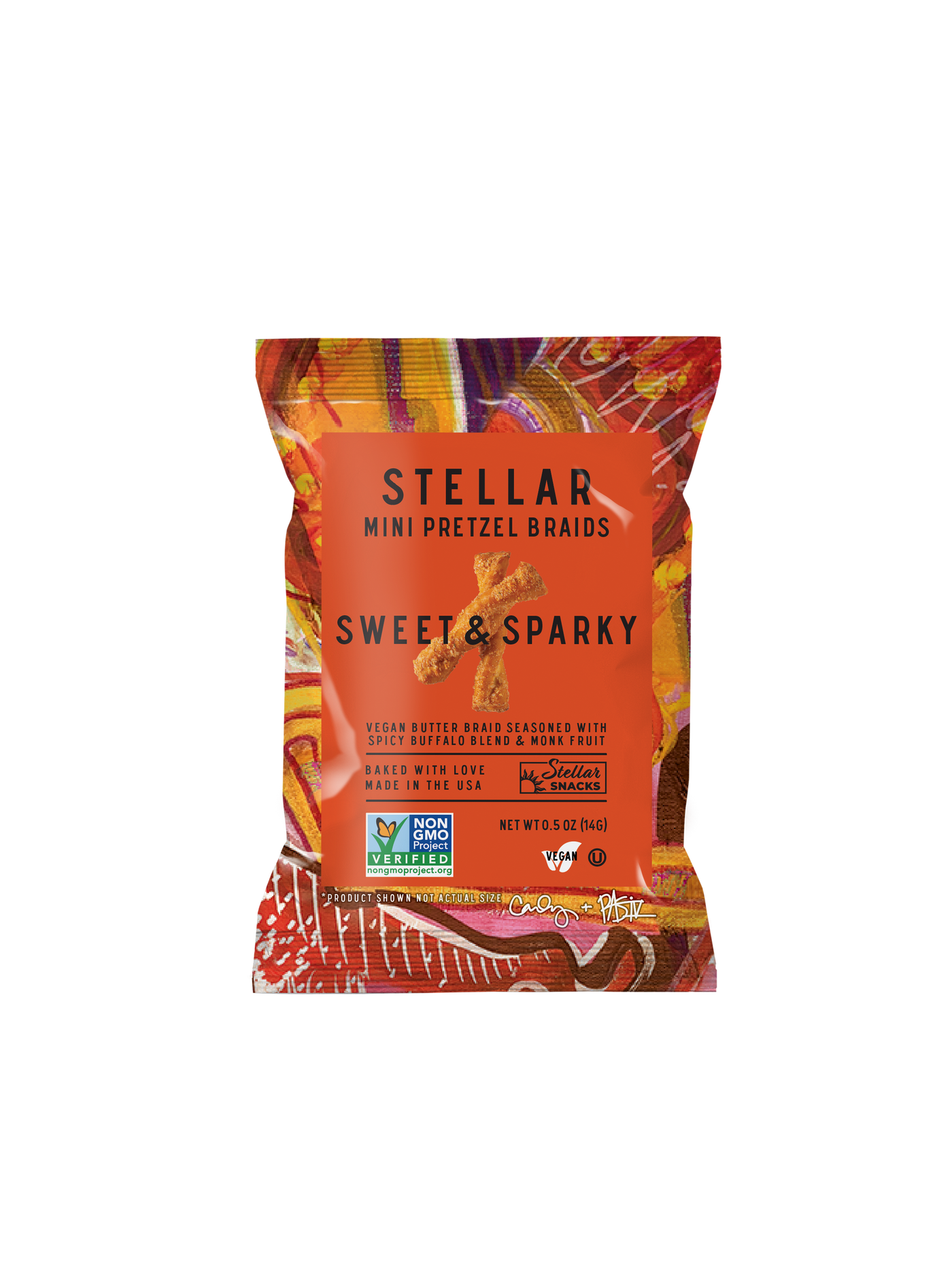 Stellar Snacks - Stellar Pretzel Braids - Sweet & Sparky - 0.5oz