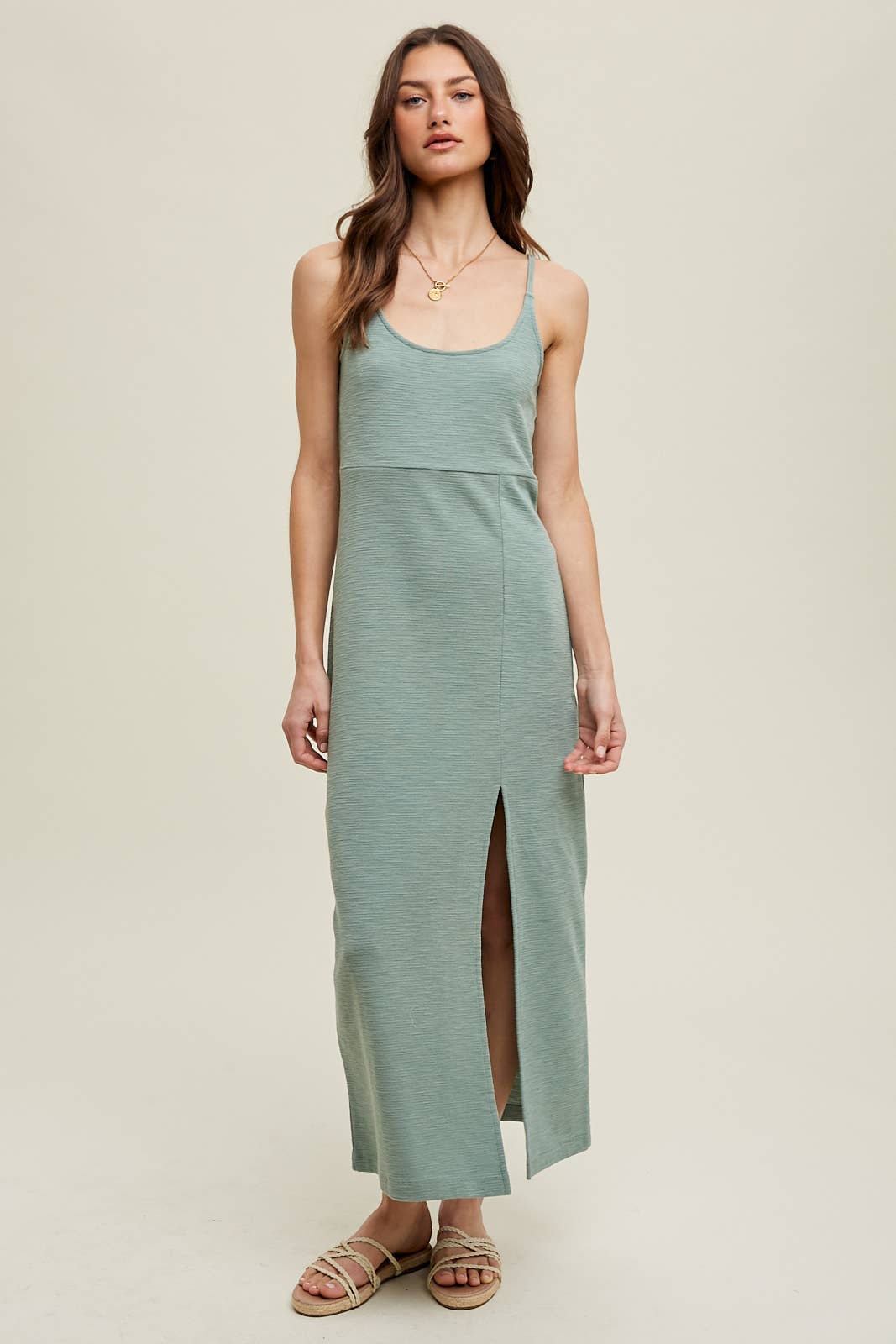 Hannah Midi Dress with Tie Back