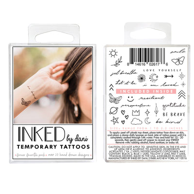 INKED by Dani - Forever Favorites Temporary Tattoo Pack