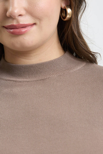 The Workshop Studio - PLUS MOCK NECK LONG SLEEVE SWEATER KNIT TOP