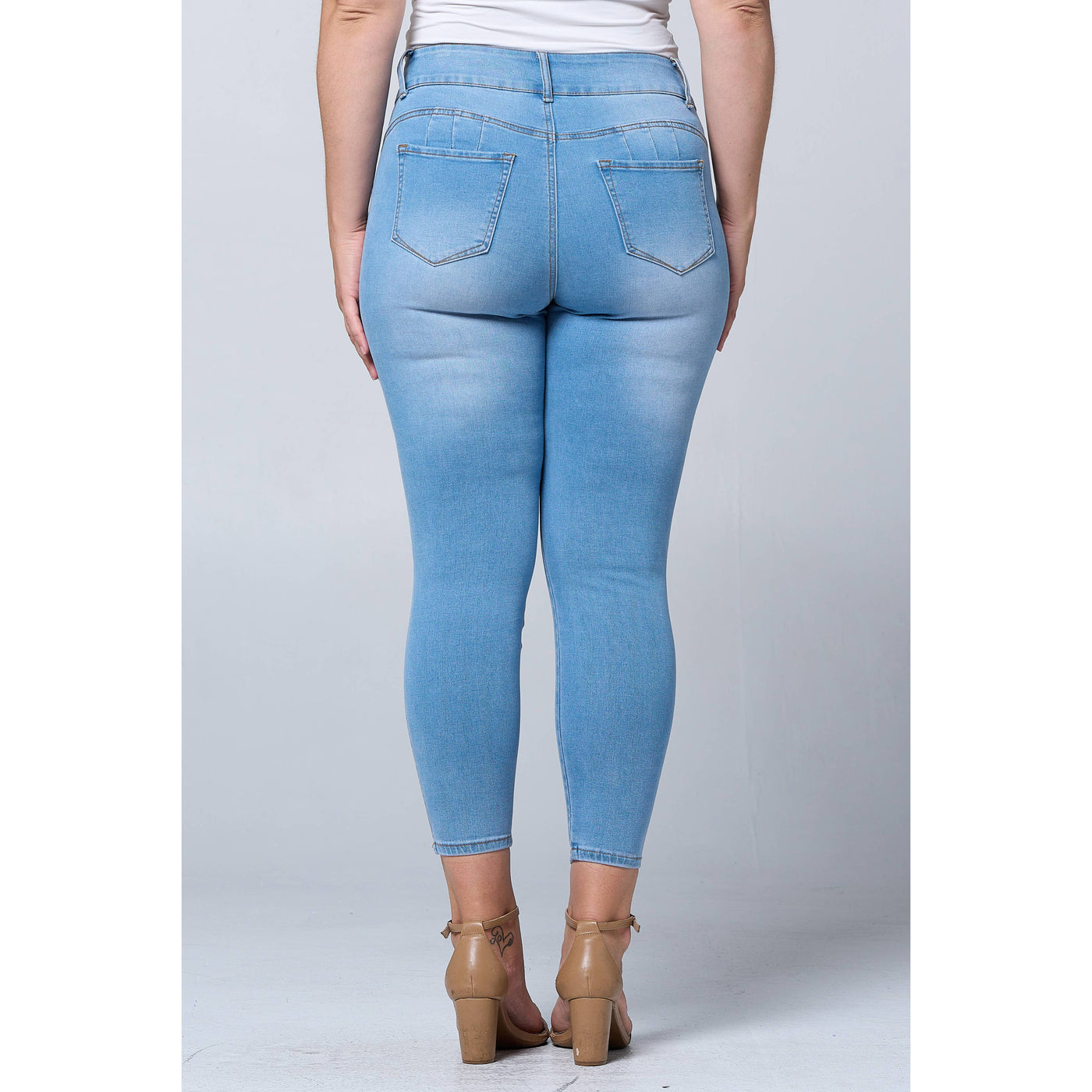Blue Turtle - Plus Size Tummy Tuck Butt Lift Skinny Jean PH3502X Dark