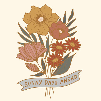 Flora West Design - Sunny Days Ahead Vinyl Sticker Floral