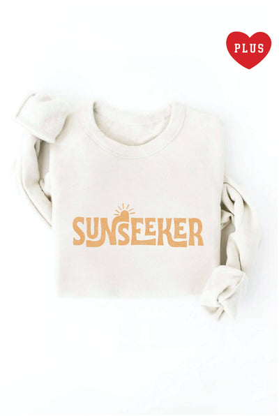 2X OAT COLLECTIVE - SUNSEEKER Plus Graphic Sweatshirt: HEATHER MUSTARD /