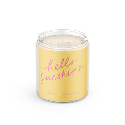 Poured Goods - Hello Sunshine: 8 oz Soy Wax - Small Batch Candles