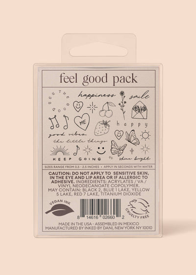 INKED by Dani - Feel Good Temporary Tattoo Pack