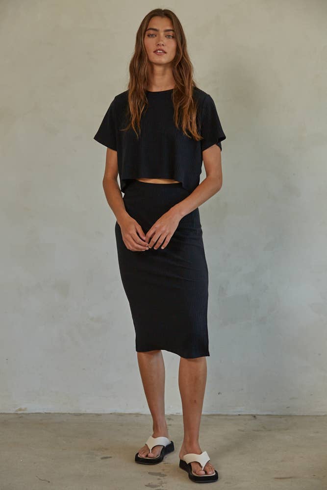 By Together - AVA SKIRT: S / Black