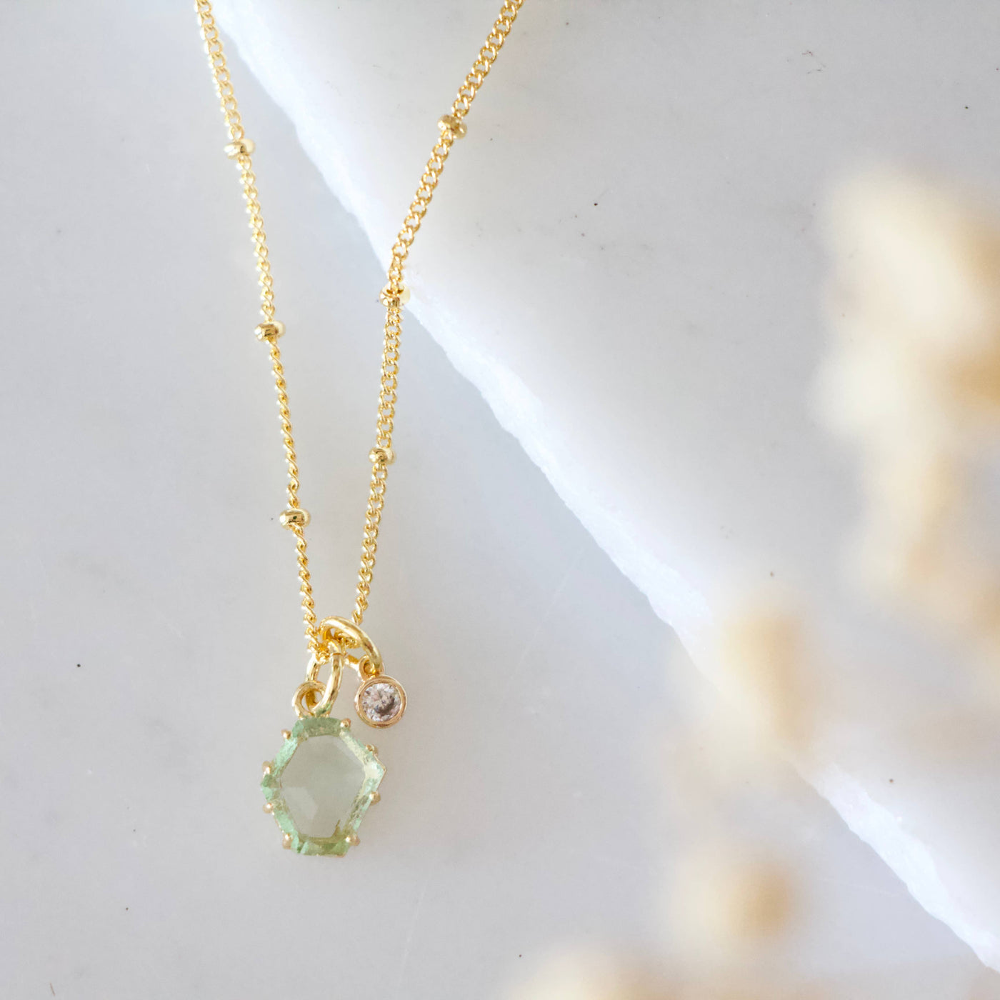 Green Erinite  Necklace 