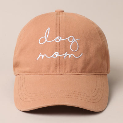 Embroidered Dog Mom Baseball Cap/Hat