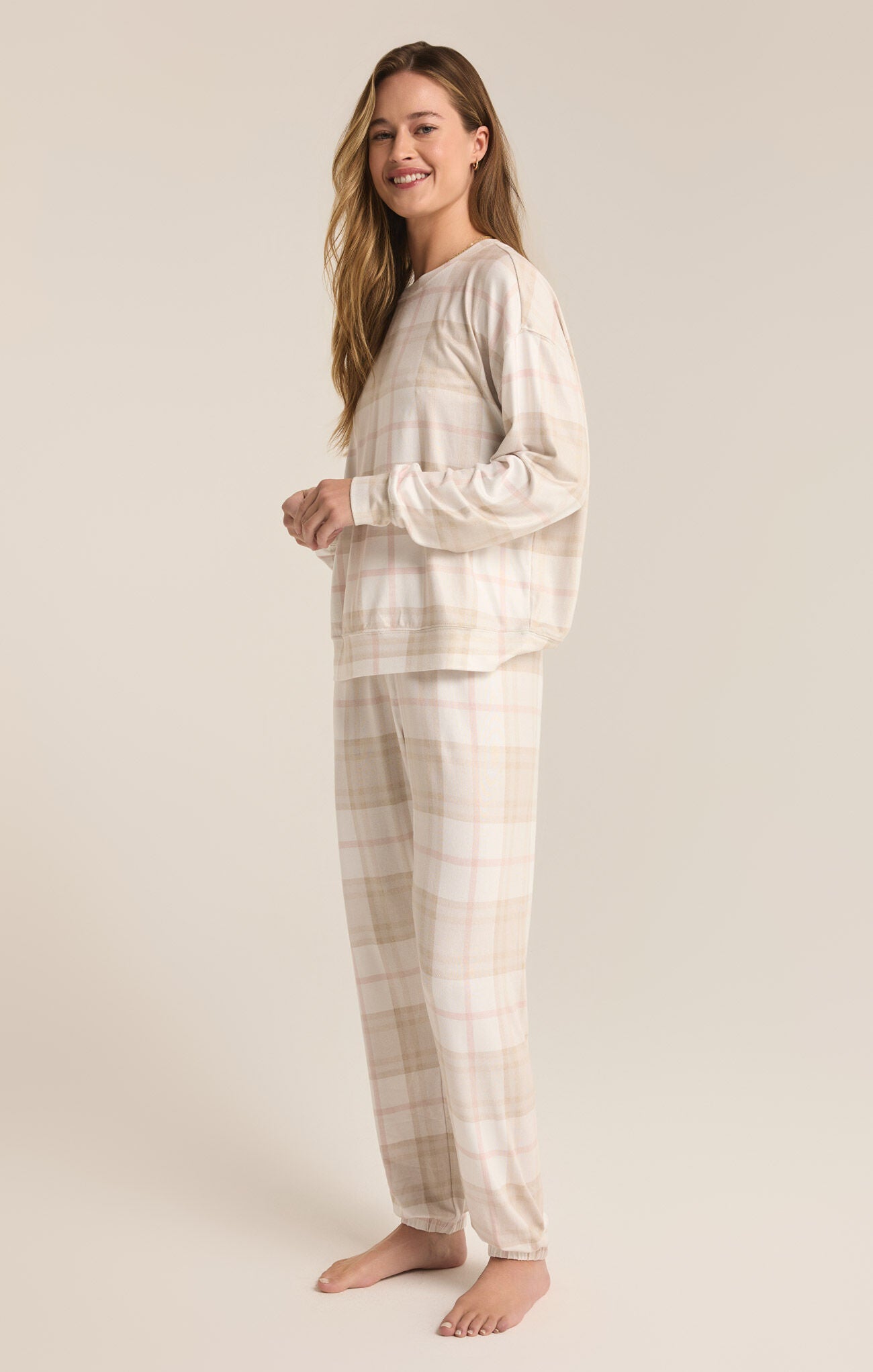 Z SUPPLY : Cozy Plaid Lounge Set
