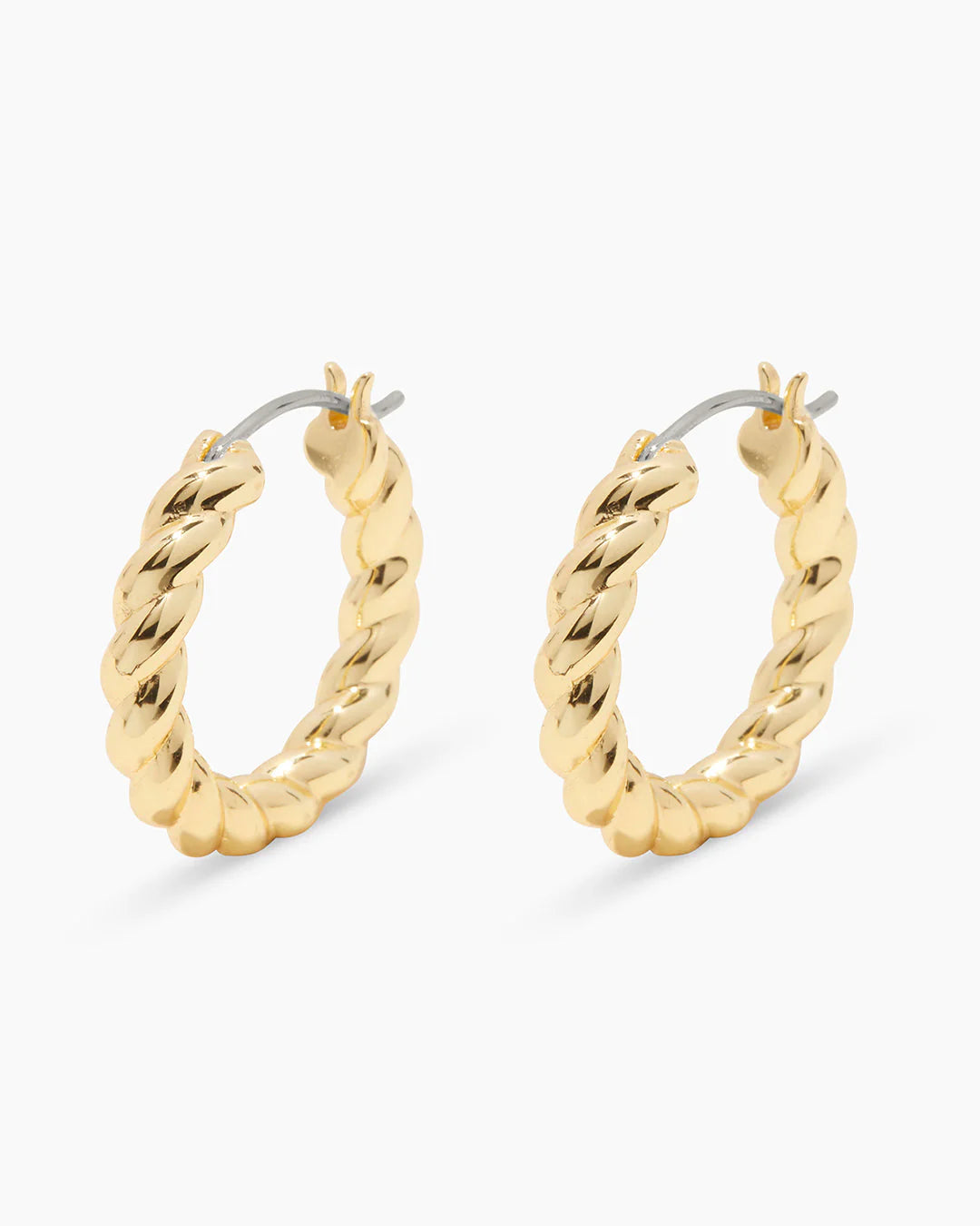 Gorjana : Crew Hoops - Gold