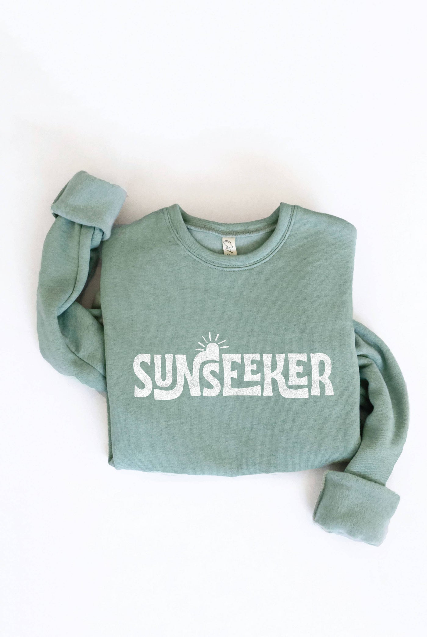 SMALL OAT COLLECTIVE - SUNSEEKER  Graphic Sweatshirt: HEATHER MUSTARD /