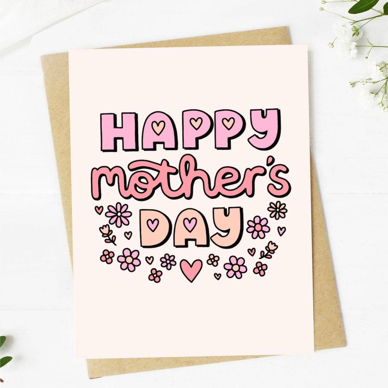 Big Moods - "Happy Mother's Day" Floral Mother's Day Card