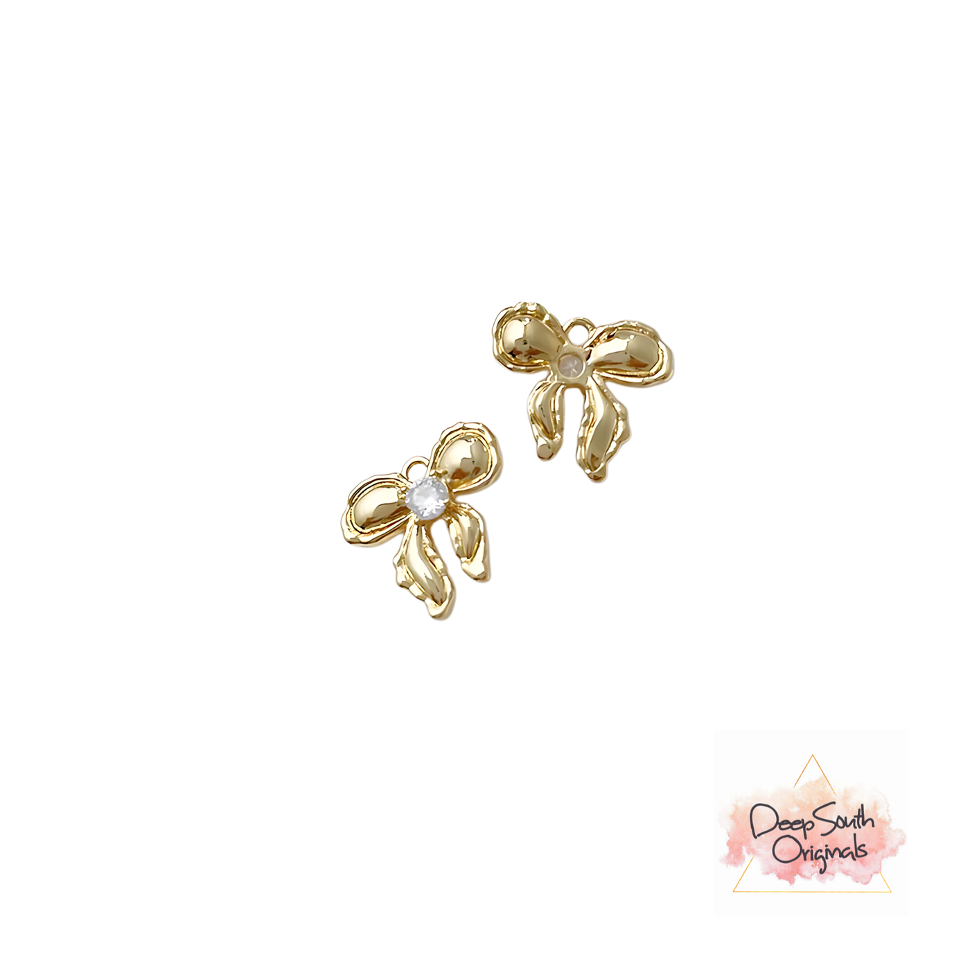 Graceful Bow Charm ~ Gold-Filled