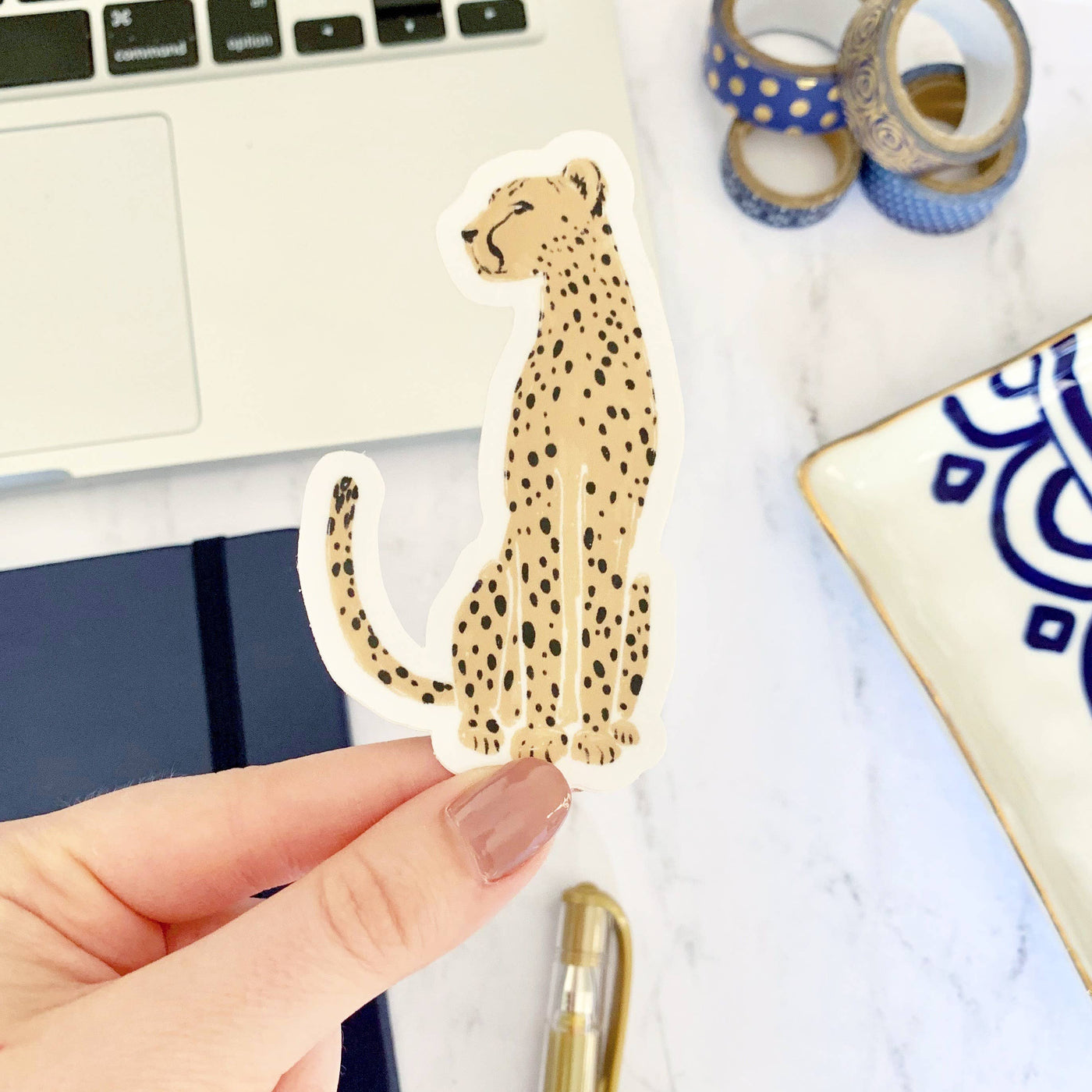 Elyse Breanne Design - Cheetah Sticker 3.5x2in