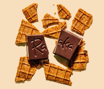 Raaka Chocolate - 61% Waffle Crunch Mini Chocolate Bars (40ct bag)