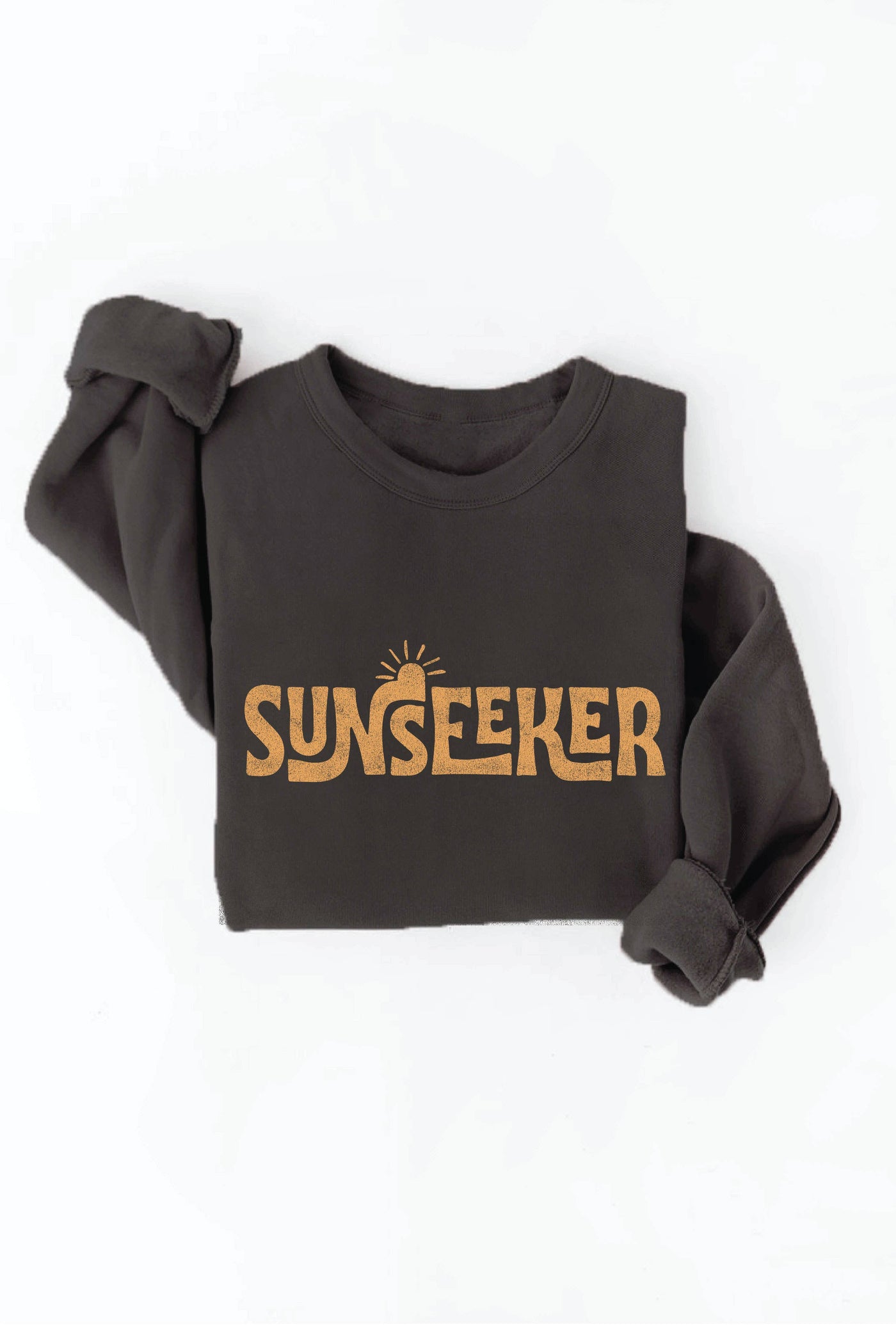 SMALL OAT COLLECTIVE - SUNSEEKER  Graphic Sweatshirt: HEATHER MUSTARD /