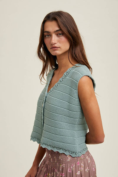 Margot Scalloped Vest