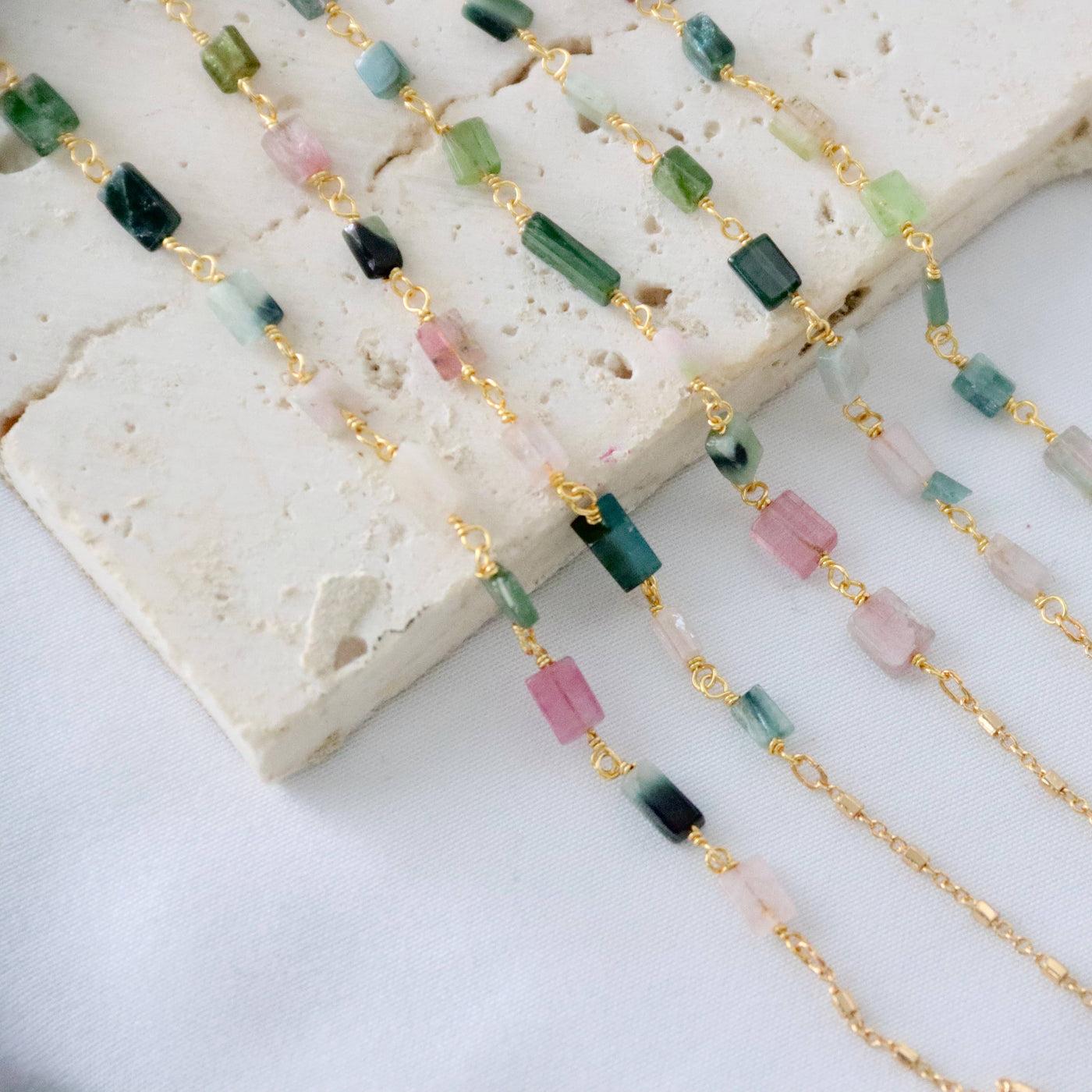 Mesa Blue - Tourmaline Chip Necklace