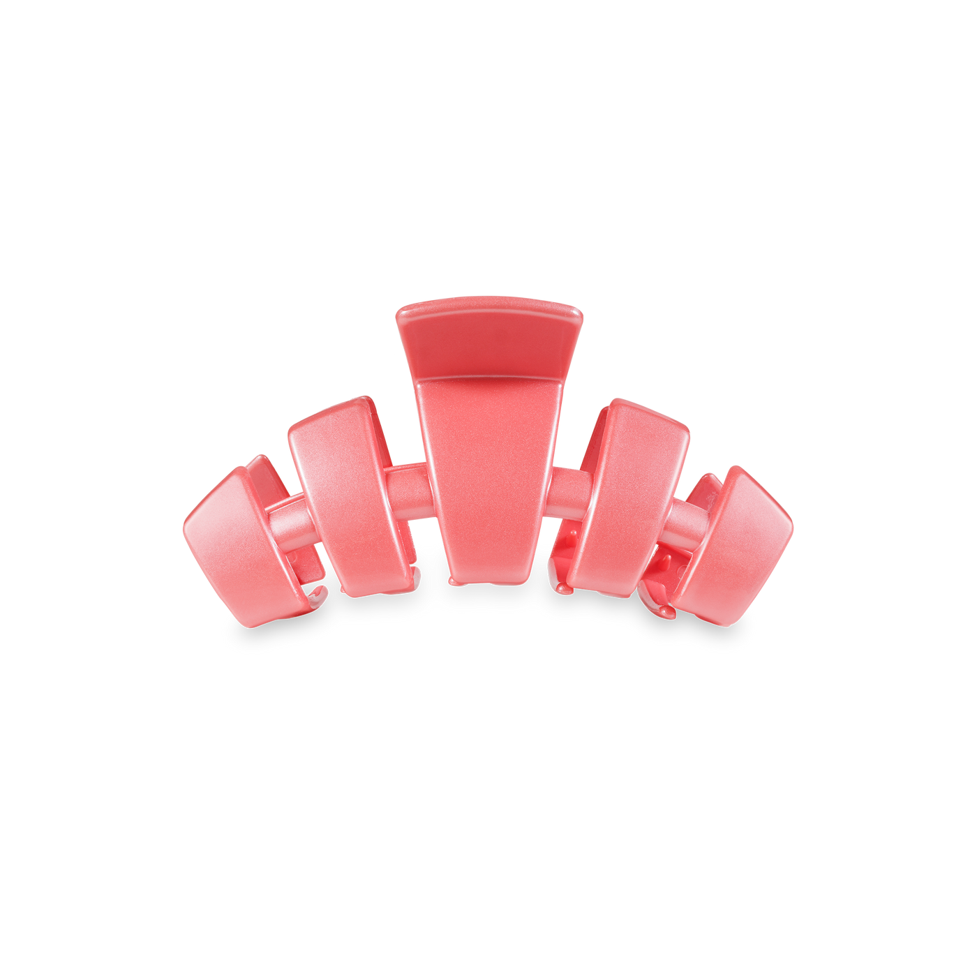 TELETIES - Classic Hair Clip | Tiny | Calming Coral