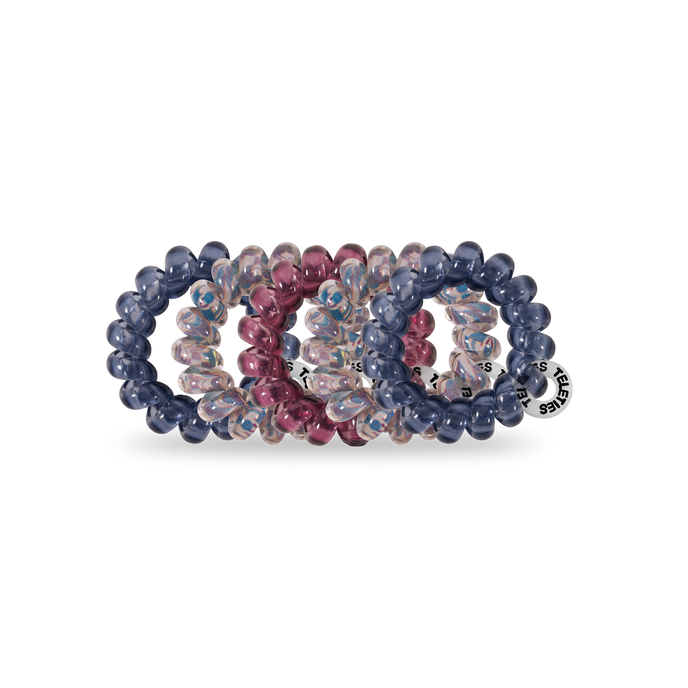 TELETIES - Spiral Hair Coils | Tiny | Purple Haze Hair Ties