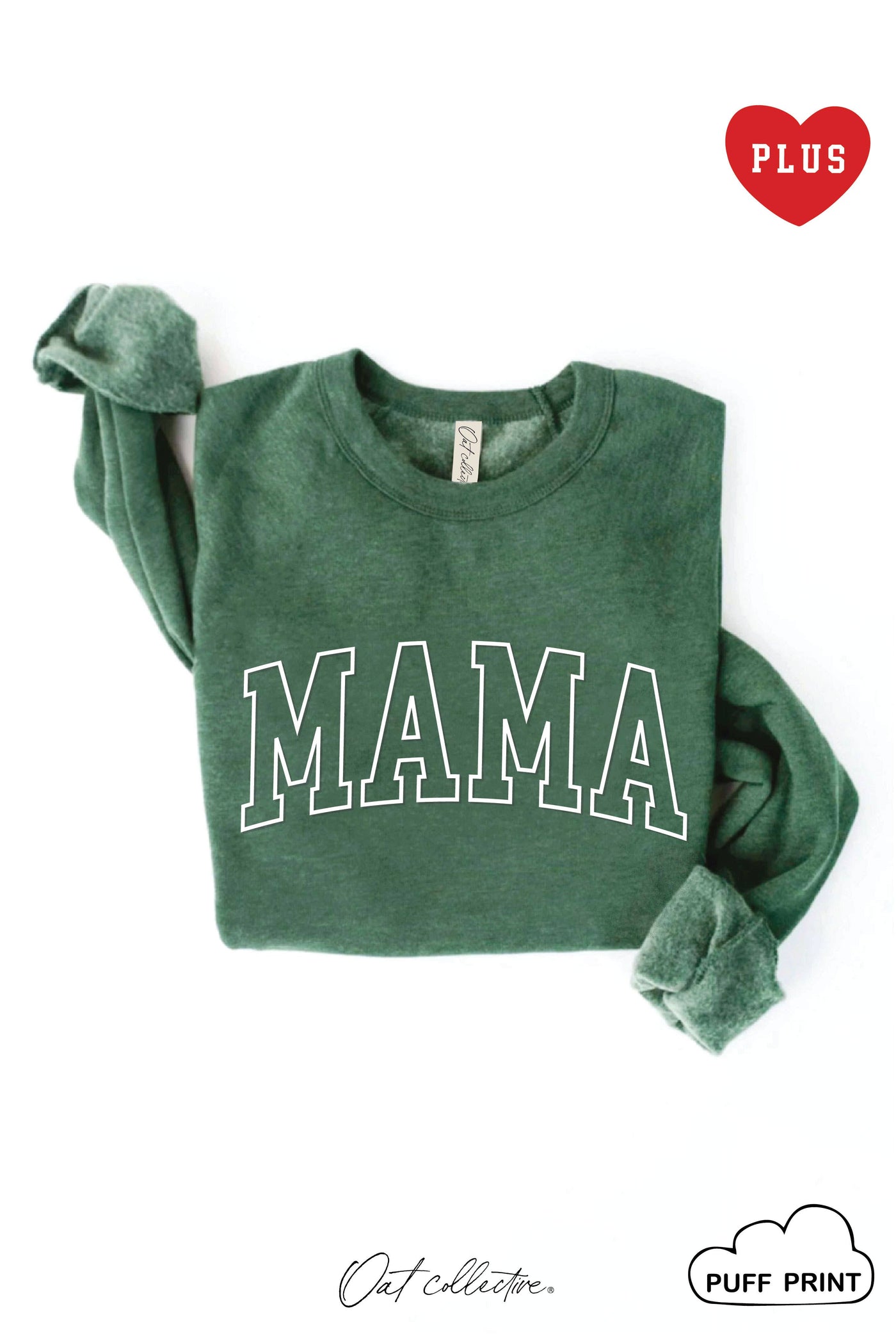 OAT COLLECTIVE - MAMA PUFF  Plus Graphic Sweatshirt