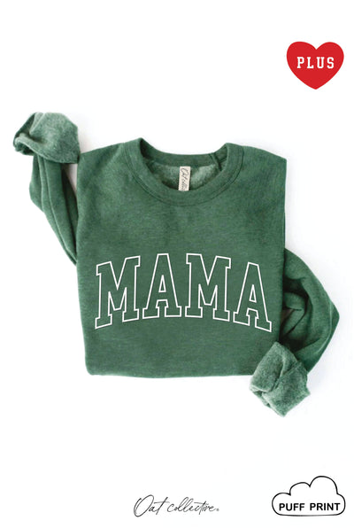 OAT COLLECTIVE - MAMA PUFF  Plus Graphic Sweatshirt