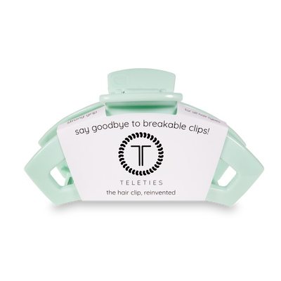 TELETIES - Open Hair Clip | Large | Mint to Be