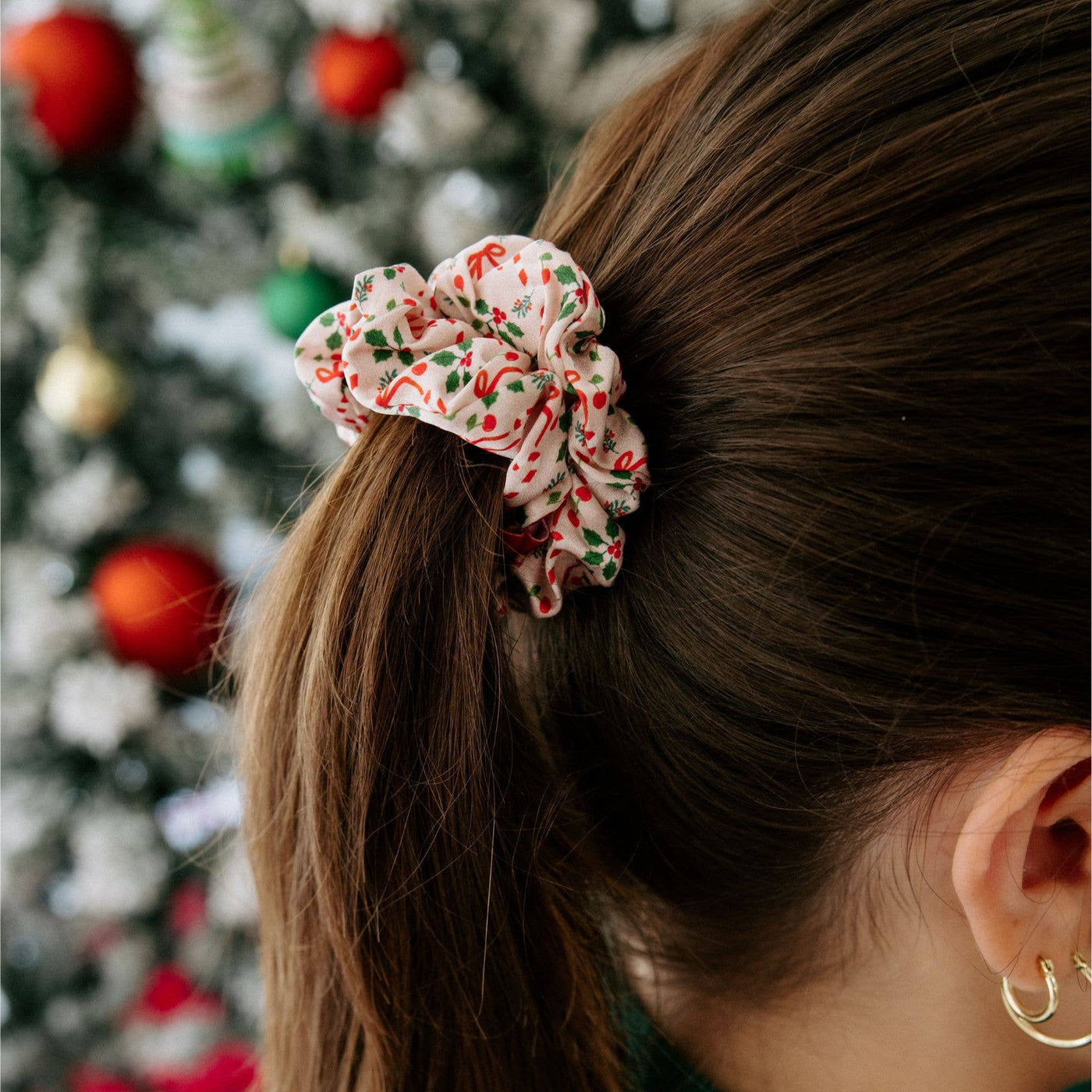 TELETIES - Silk Hair Scrunchies | Large | Blushmas