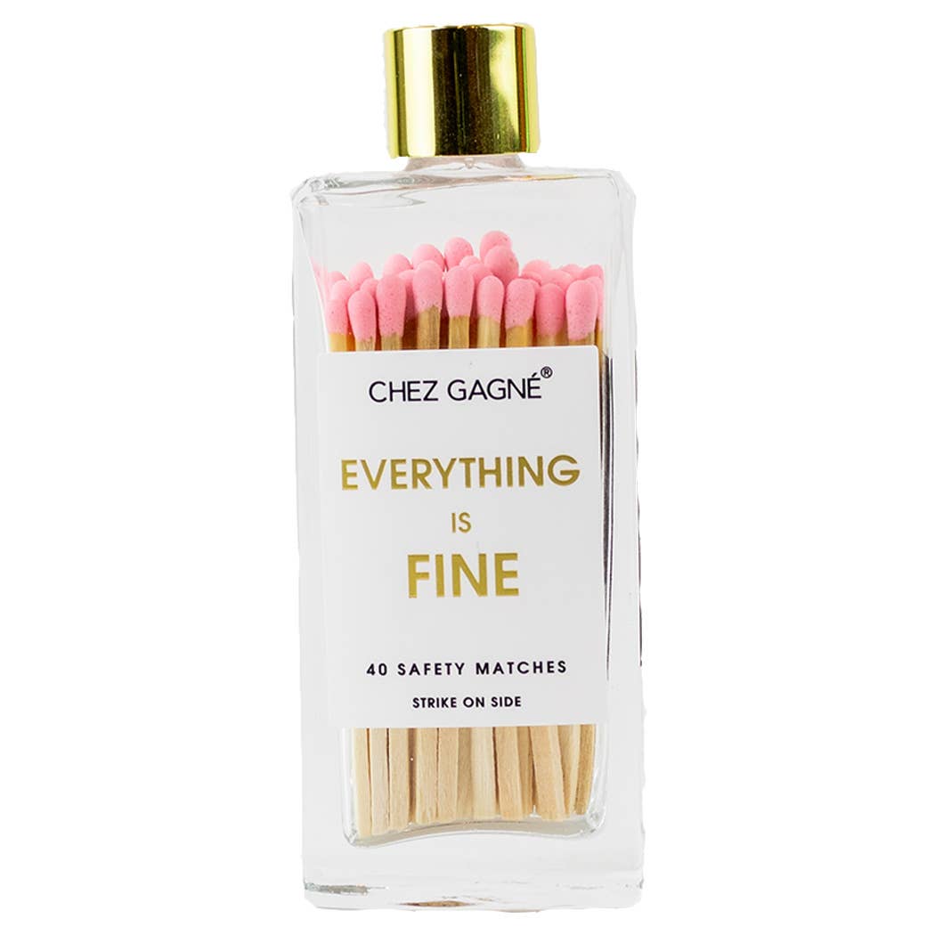Everything is Fine Matches - Light Pink