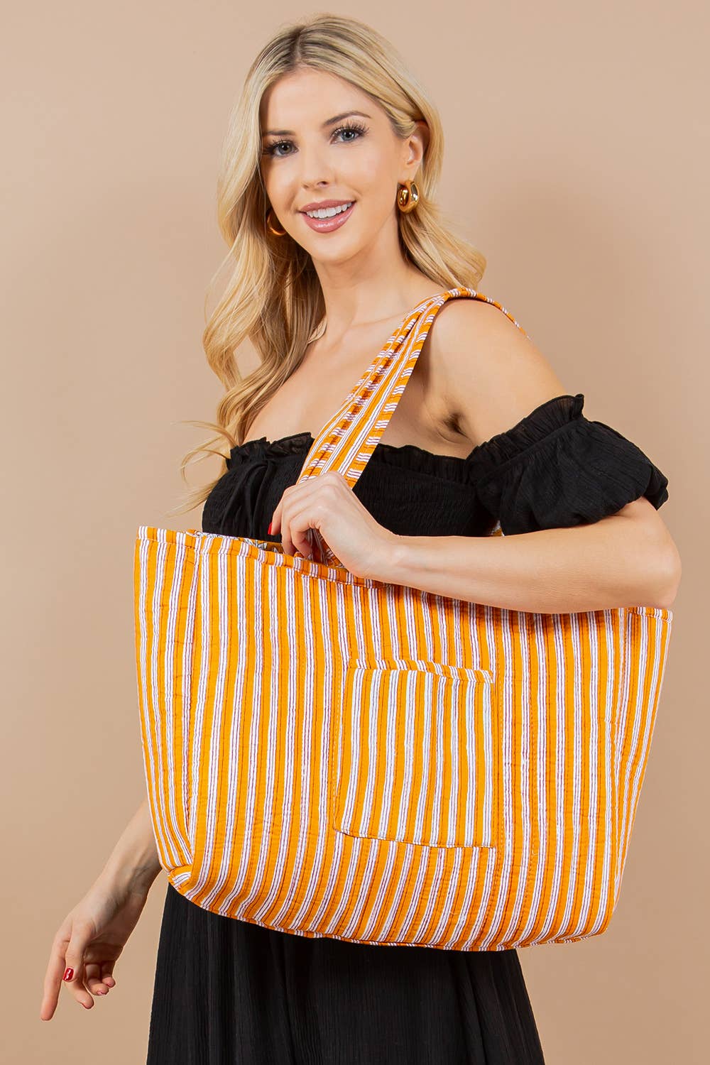 Wildflower Honey Quilted Tote Bag