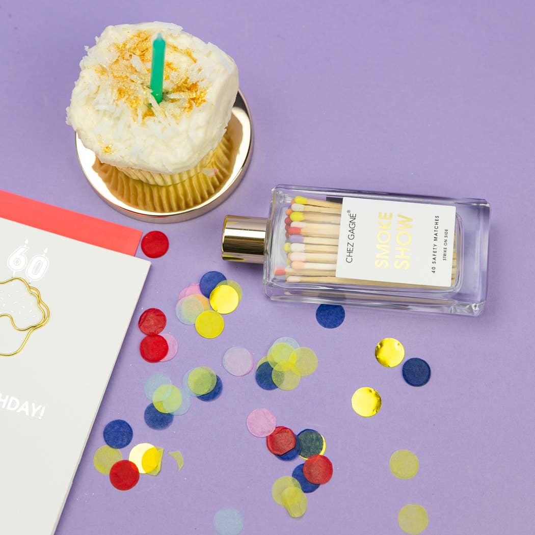 Smokeshow - Glass Bottle Safety Matches - Rainbow