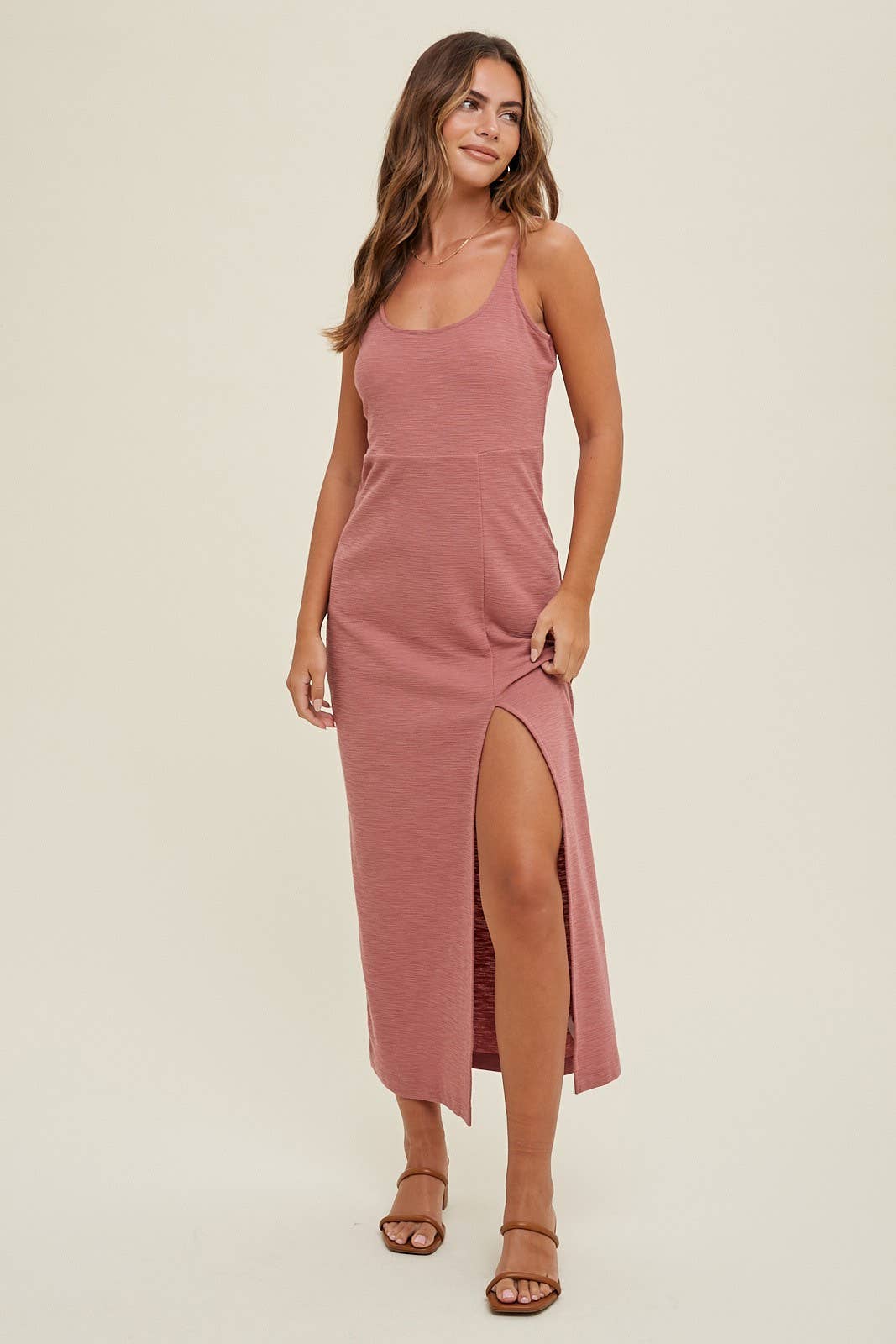 Hannah Midi Dress with Tie Back