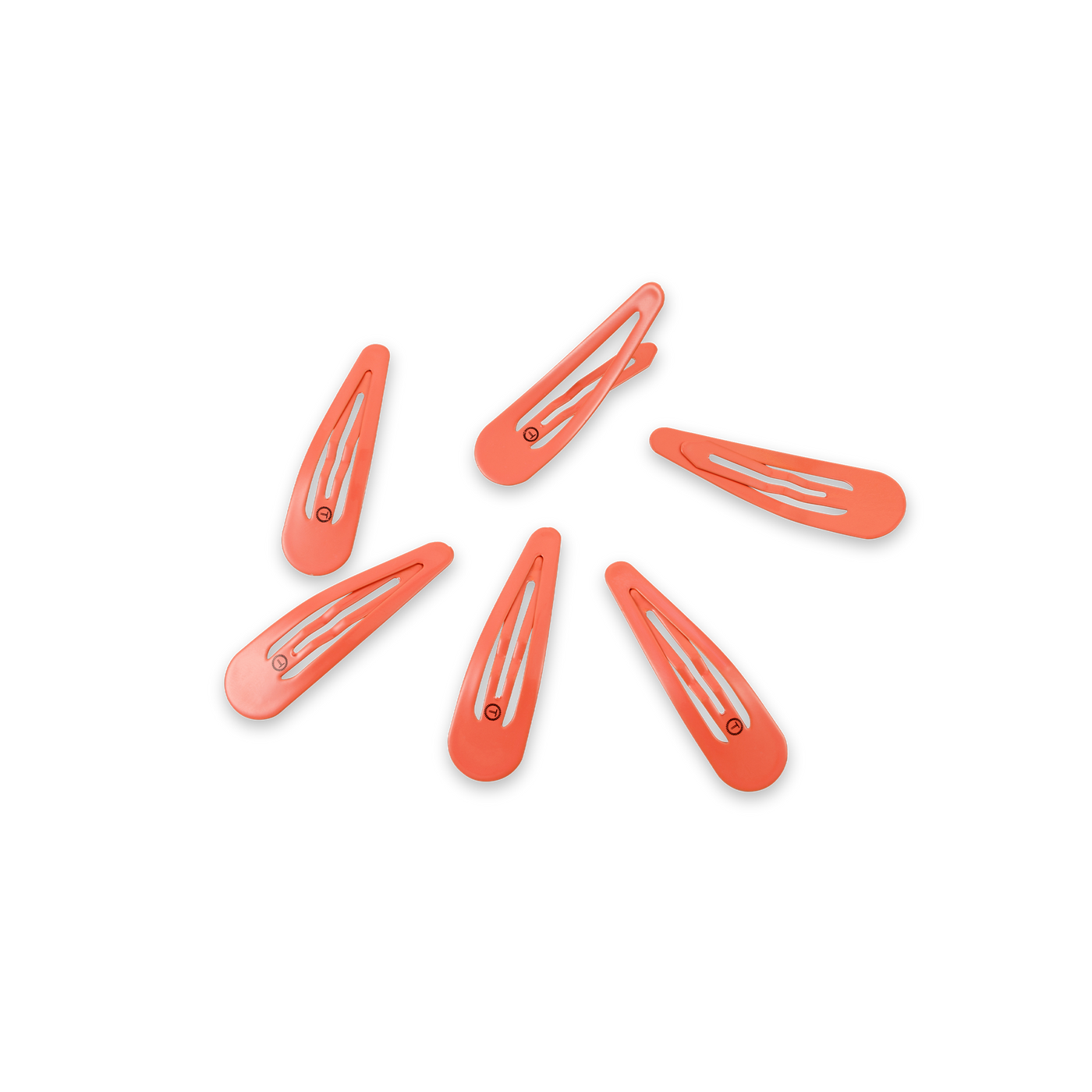 TELETIES - Snap Clip | Coral Craze | 6 Count