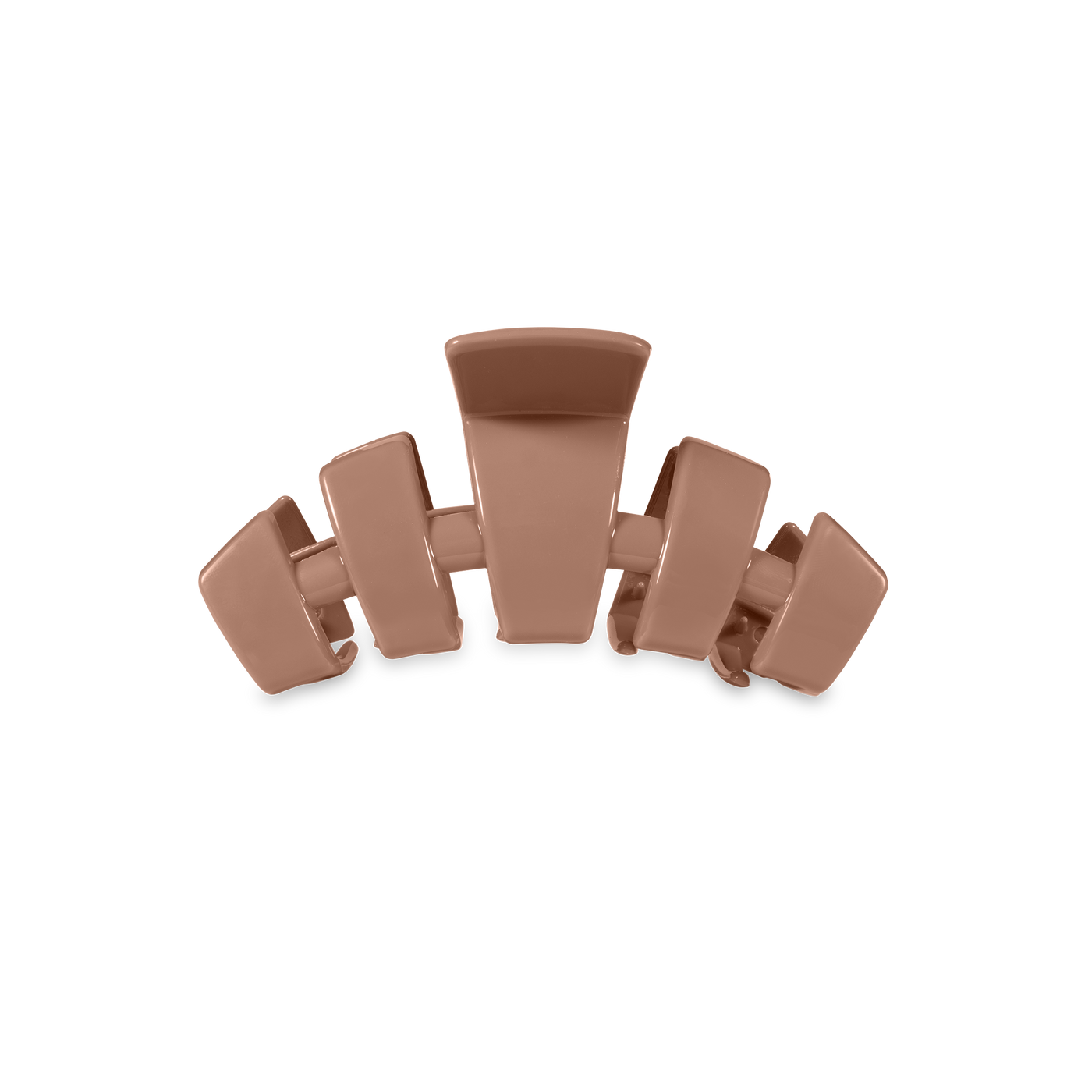 TELETIES - Classic Hair Clip | Tiny | Mocha Mousse
