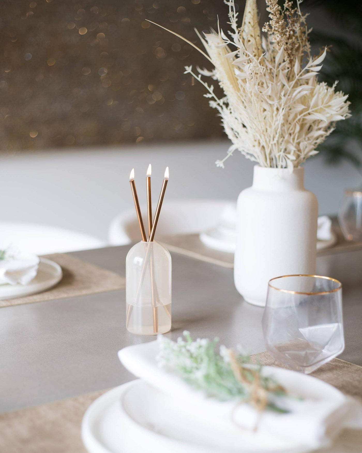 Everlasting Candle Co. - Pampas Vase Candle Holder