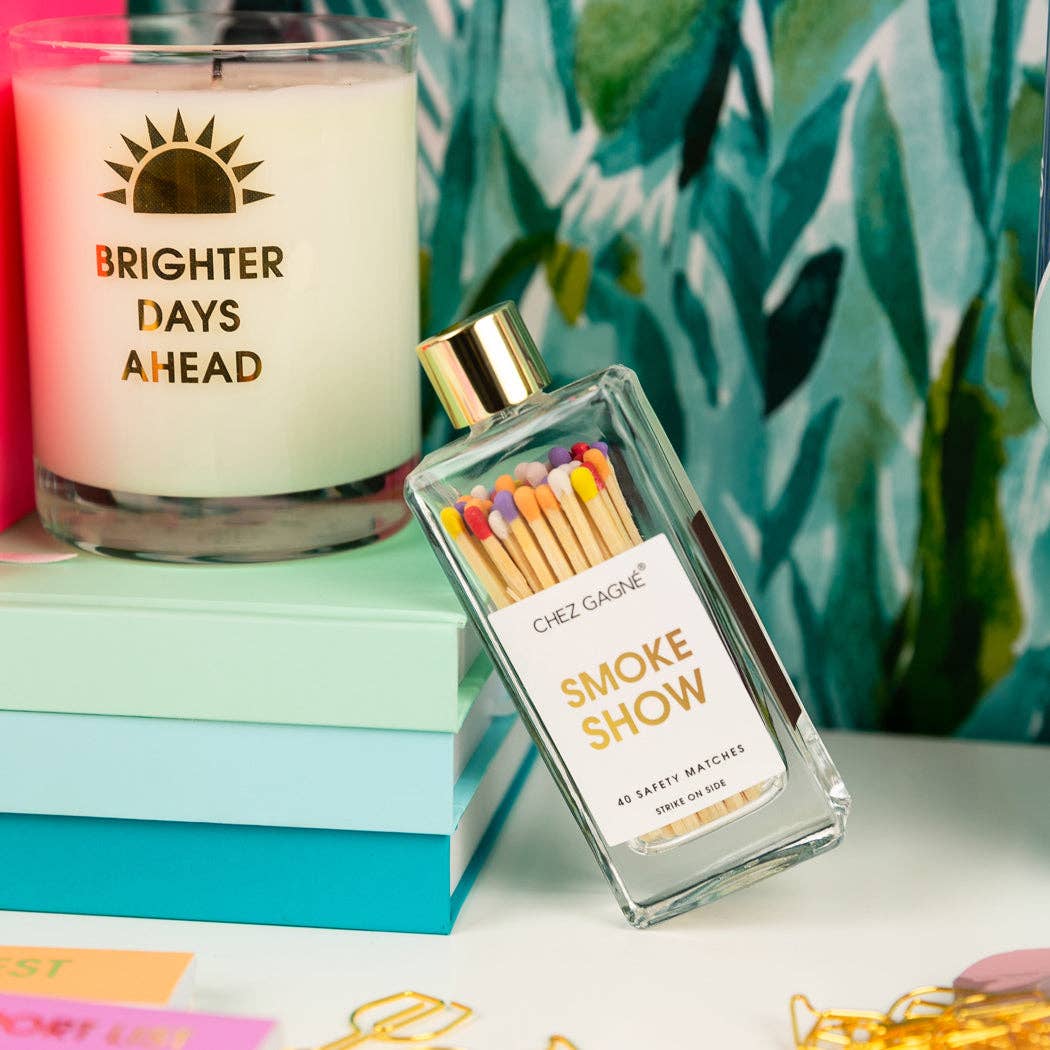 Smokeshow - Glass Bottle Safety Matches - Rainbow