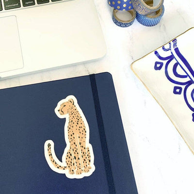 Elyse Breanne Design - Cheetah Sticker 3.5x2in