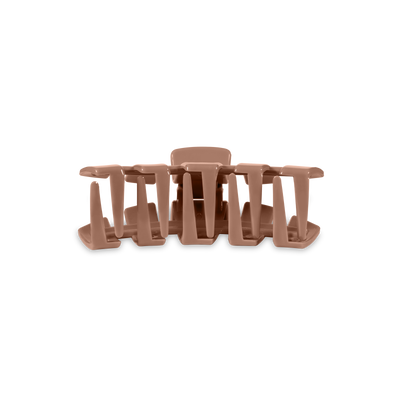 TELETIES - Classic Hair Clip | Tiny | Mocha Mousse