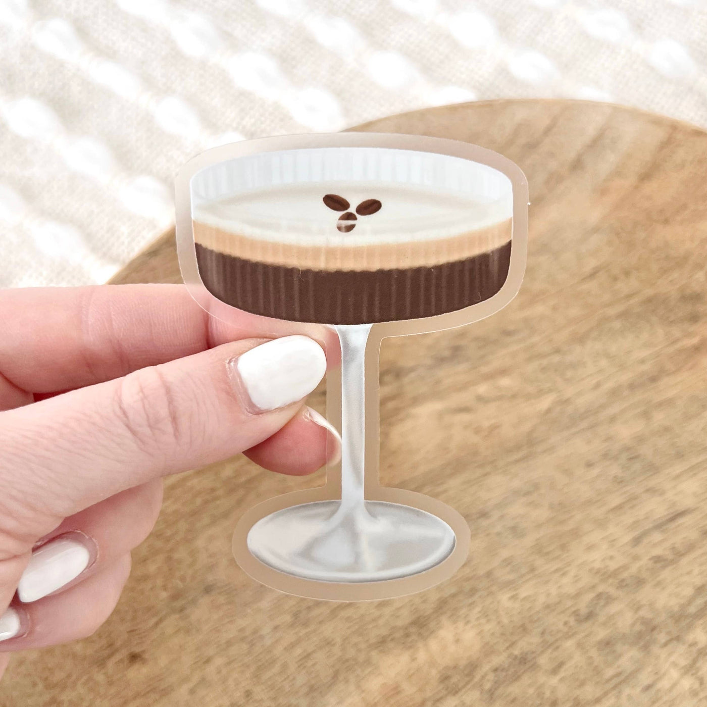 Elyse Breanne Design - Espresso Martini Cocktail Sticker, 3.1x2.4in