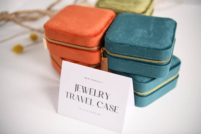 Jewelry Travel Case Jewelry Gift Box: Olive