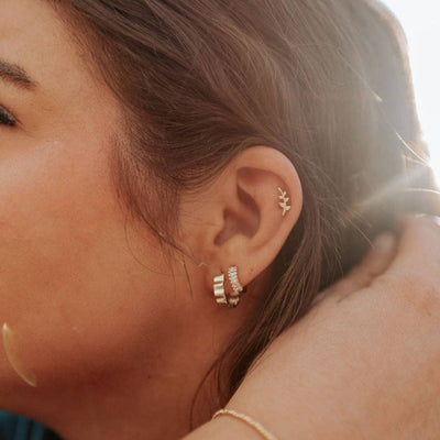 Mauve Jewelry Co. - Laurel Gold Leaf Studs