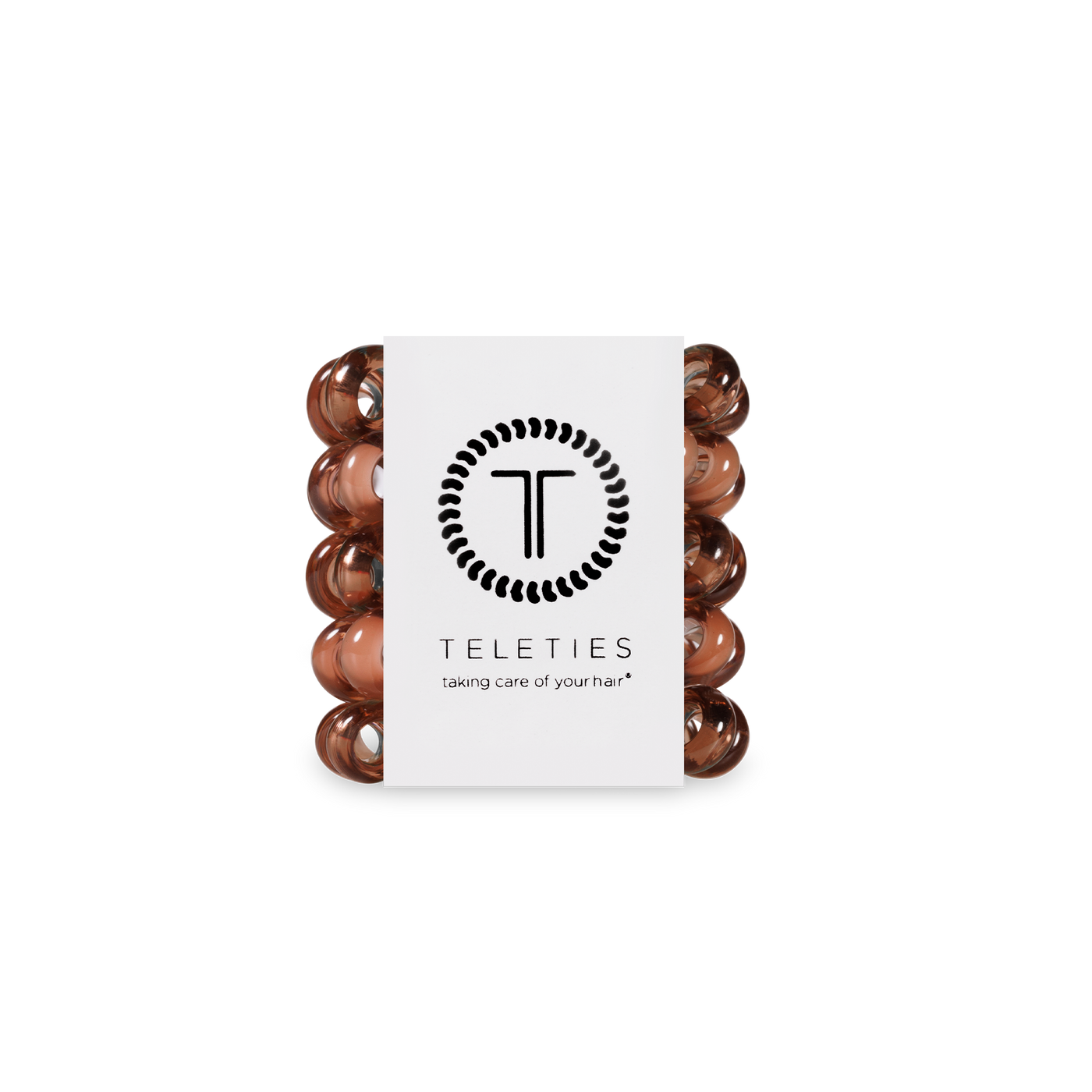 TELETIES - Sprial Hair Coils | Tiny | Mocha Mousse