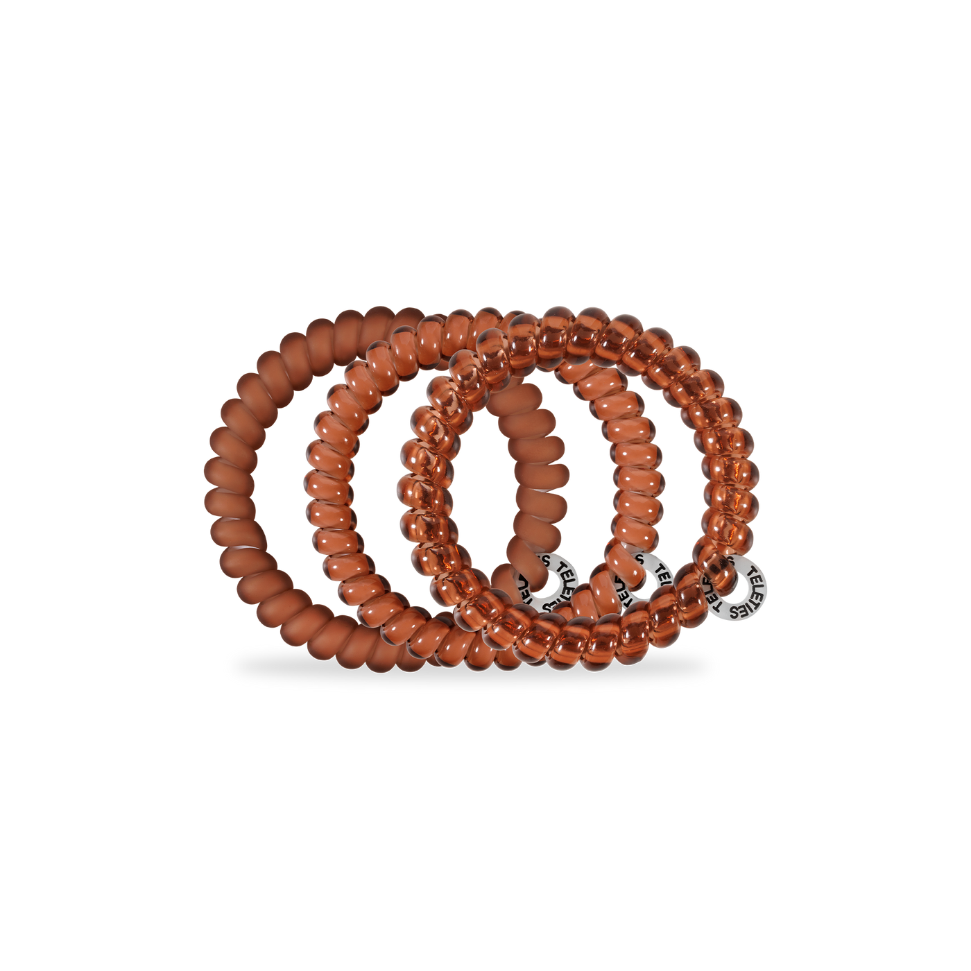 TELETIES - Sprial Hair Coils | Small | Mocha Mousse