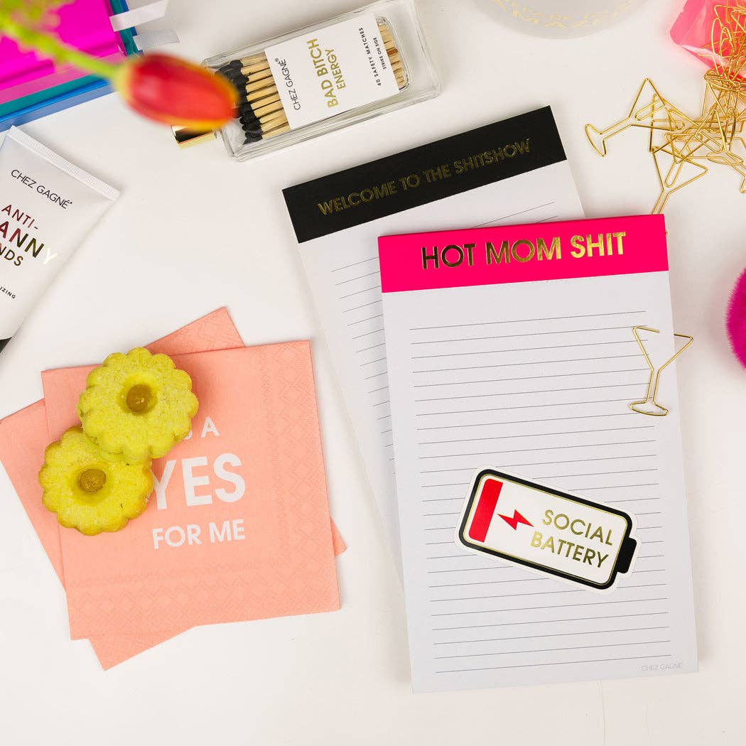 Chez Gagné - Hot Mom Shit  - Lined Notepad